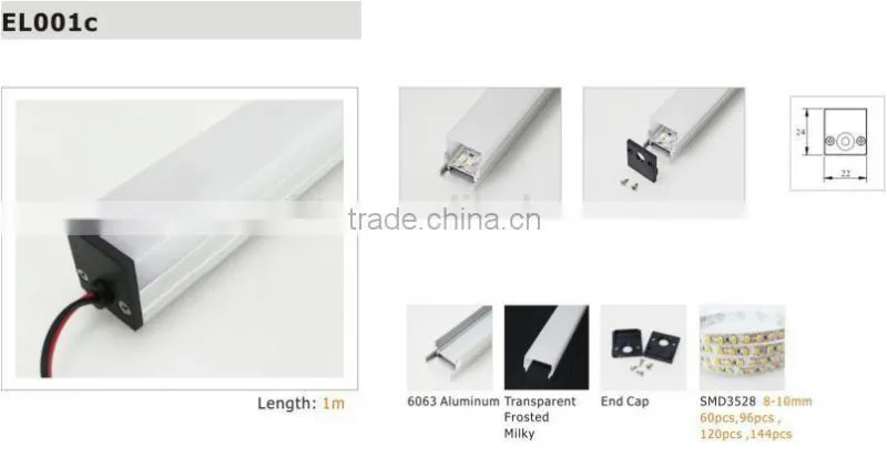 LED Aluminum profile various size and shape aluminium extrusion profile