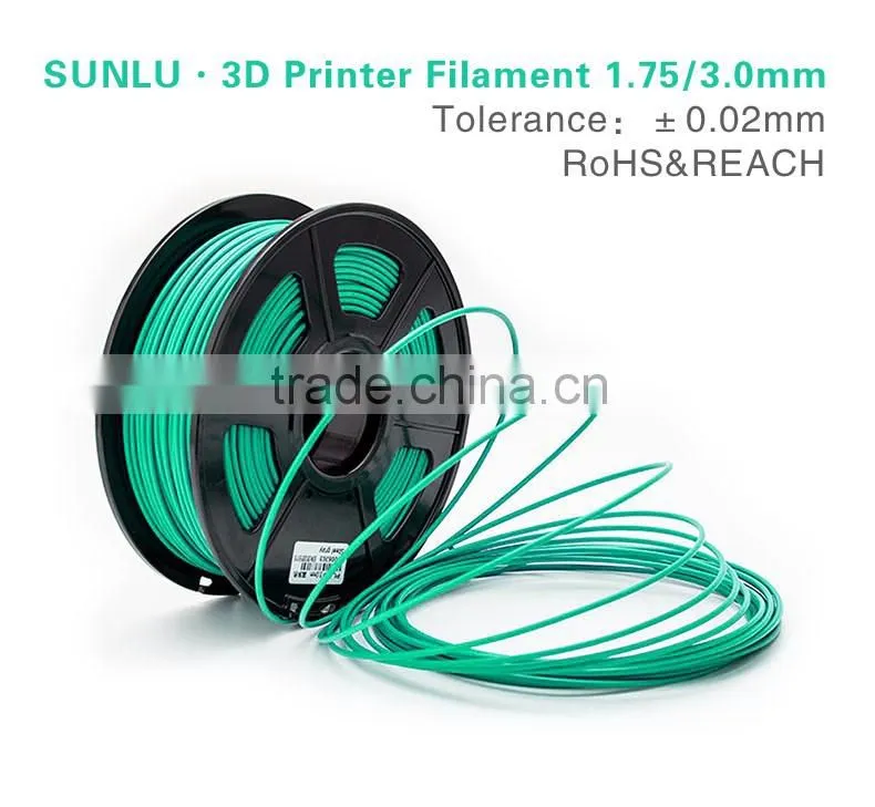 tolerance 0.02mm No Bubble 1.75mm 3.0mm 3d pla plastic filament