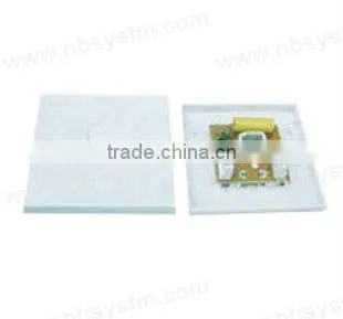 Face Plate 1 port, UK socket, size:86x86mm