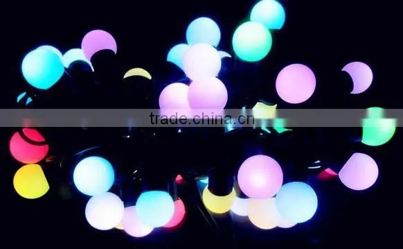 colorful string ball cluster Battery/adapter powered color changing orb pvc copper silver wired invisible rice led lights