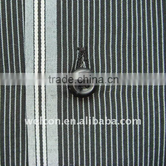Chinese factory OEM Men's 100% cotton fashion classic black and white stripe Europe style business dress shirt