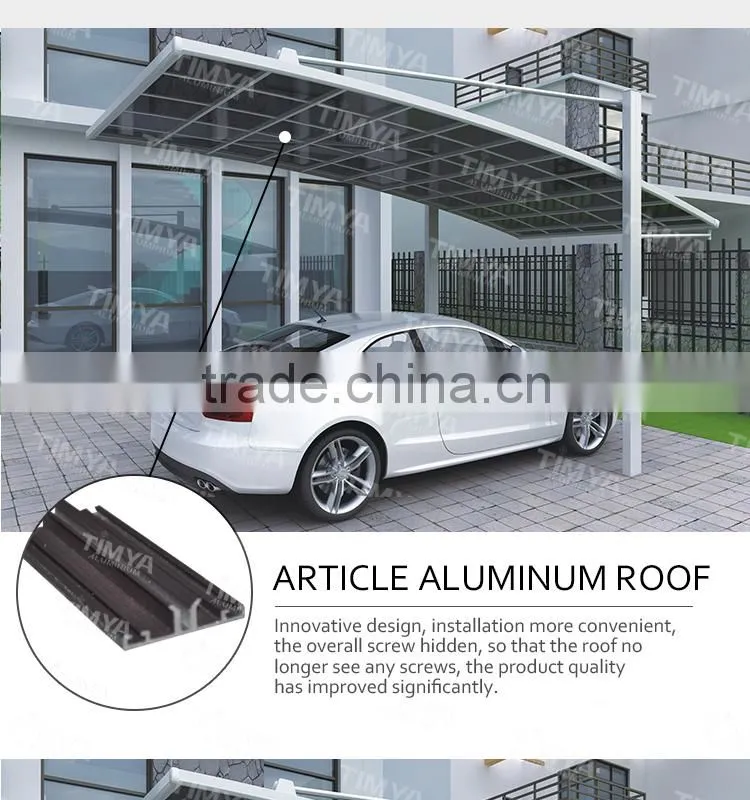 Top Quality outdoor strong and sturdy aluminum canopy carport