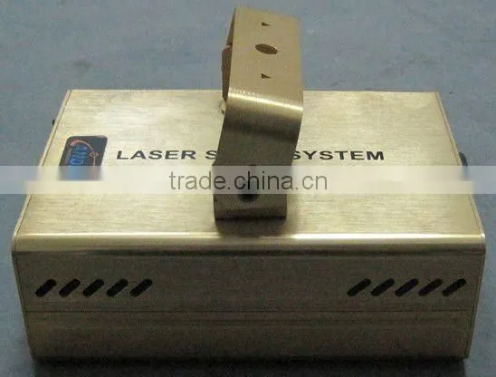 red and green laser light