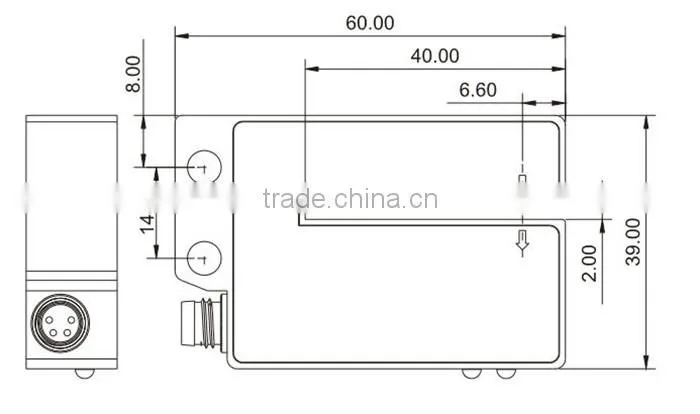 IR Label sensor , modulated infrared light, packaging application sensor