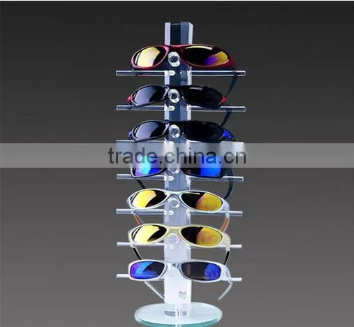 Custom size clear acrylic eyewear stand