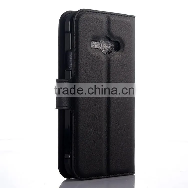 High Quality Leather Holster Card Wallet Folio Stand Flip Case Cover for Samsung GALAXY J1 ACE