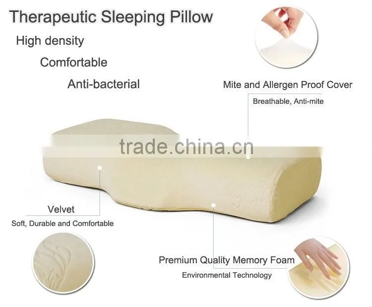 eyelash extension memory foam pillow,spine support memory foam pillow,100% natural foam pillow