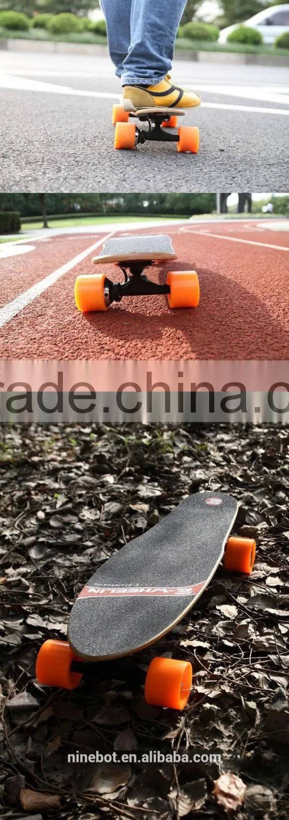2016 Factory Wholesale Lithium Battery 4 Wheel Hoverboard Electric Skateboard
