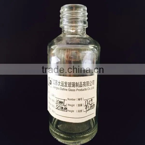 Glass storage bottles for cosmetic and cooking oil and honey