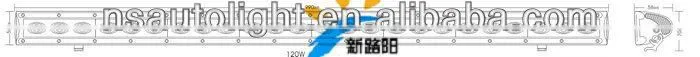 120w C ree Led Working Bar Light Led Auxiliary Driving Lights,Led Light Bar C ree 4x4 Light,Single Row Led Light Bar