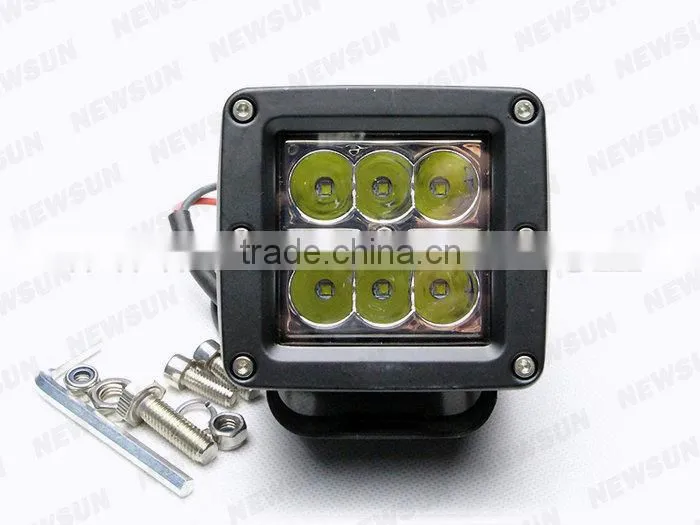 Motorcycle 3" 18W C REE Chips led Work Light worklamp for Off-road ATV SUV Mining truck 1400 Lumen 18w Led flood work light