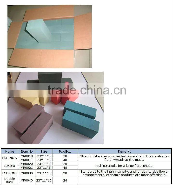 floral foam for flower arrangement