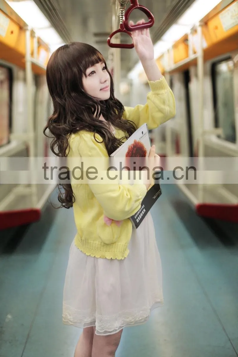 2015 beautiful fiber synthetic cheap fashion wig