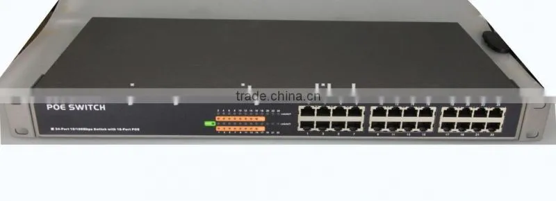 16 channel 24 port POE switch