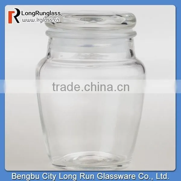 LongRun 5oz Apothecary Spice Glass Jars with Lids Special Shape Glass Holder