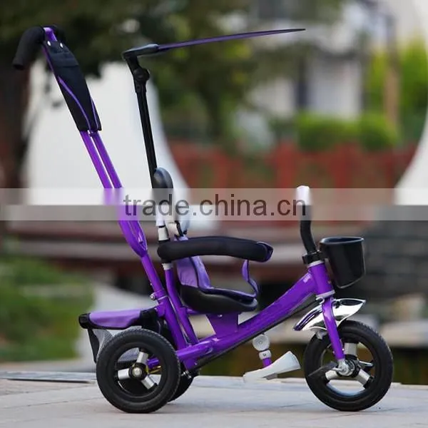 High Quality Baby Tricycle with canopy,Baby Tricycle Kids Bike with Push Bar