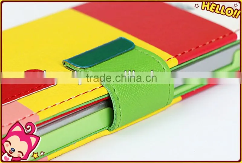 For iPad Mini Colorful PU Wallet Leather Pouch Stand Case