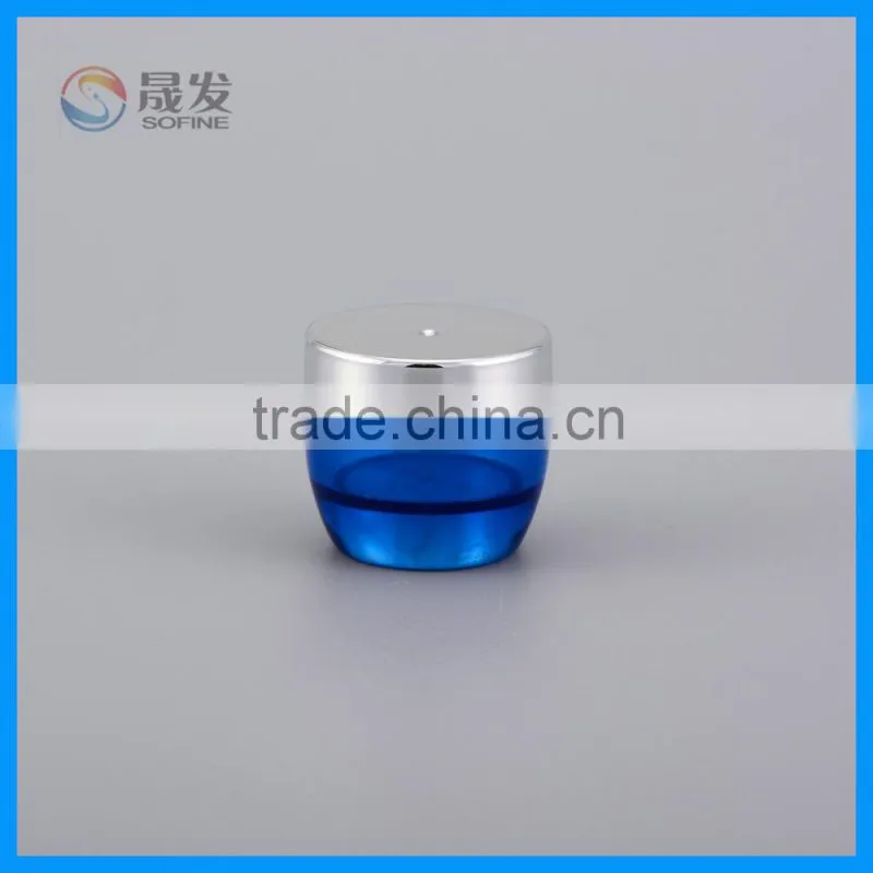 Clear plating cap small cosmetic jar