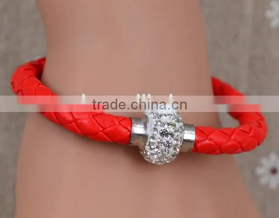 fashion Woven diamond ladies bracelet