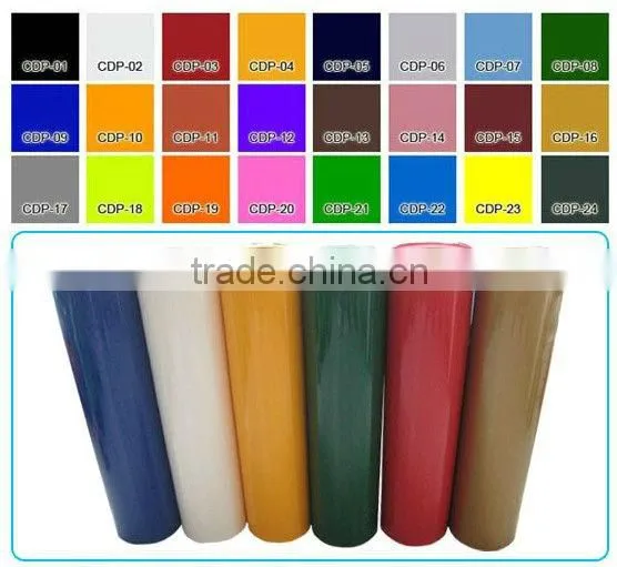 PVC / PU Heat Transfer Film for Fabric with 35 different kinds of color