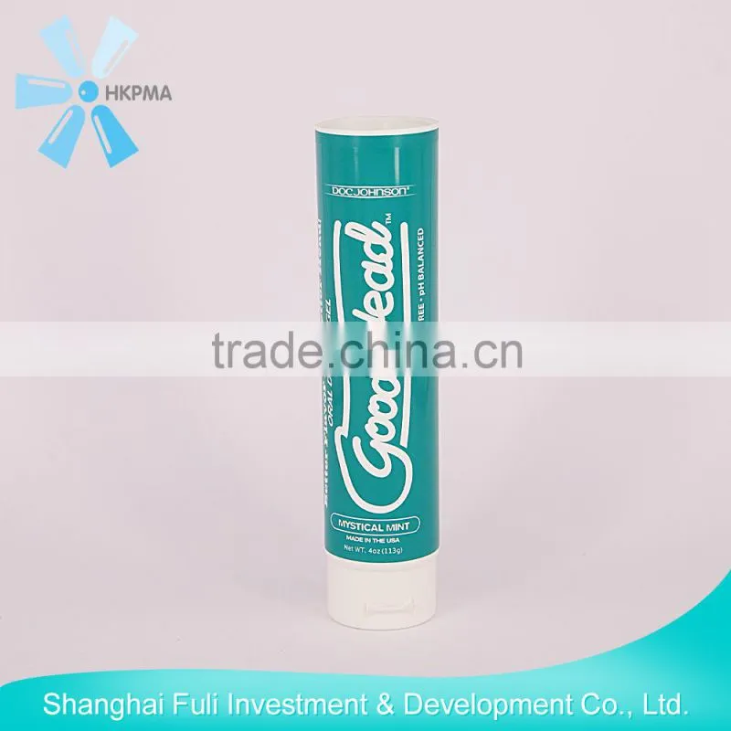 cosmetic packaging tube with silk screen printing and flip top cap