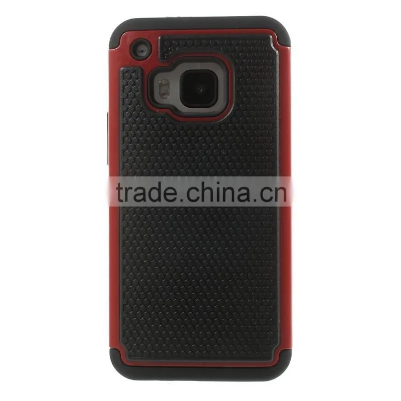 Football Grain PC + TPU Hybrid Case for HTC One M9, CELLPHONE CASE FOR HTC M9