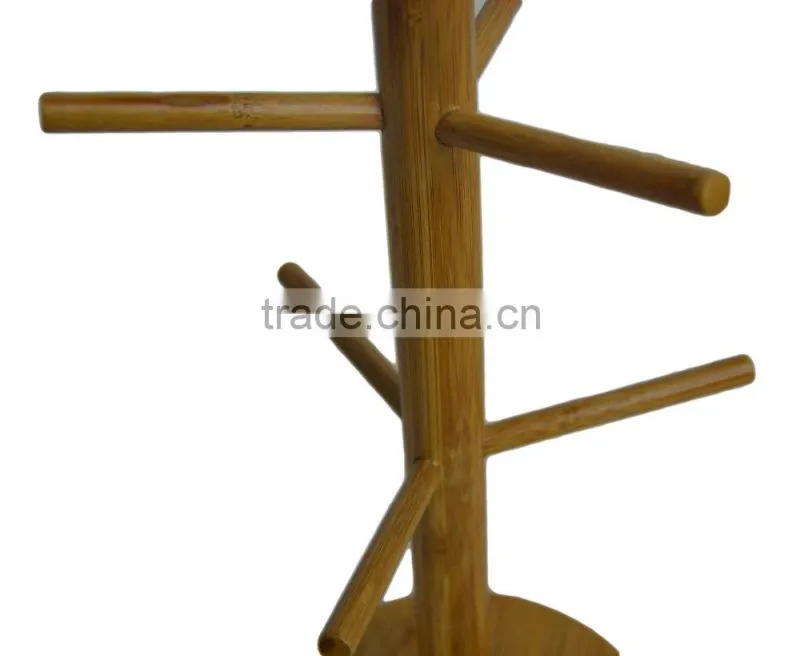 Bamboo Kitchen Rack for spatula hanging, Kitchen Utensils Hanger Stand