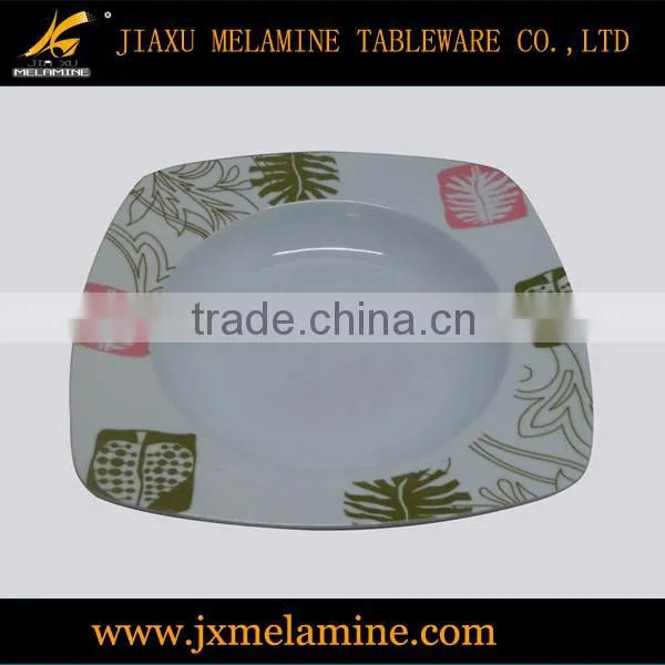20pcs melamine ware square dinner set