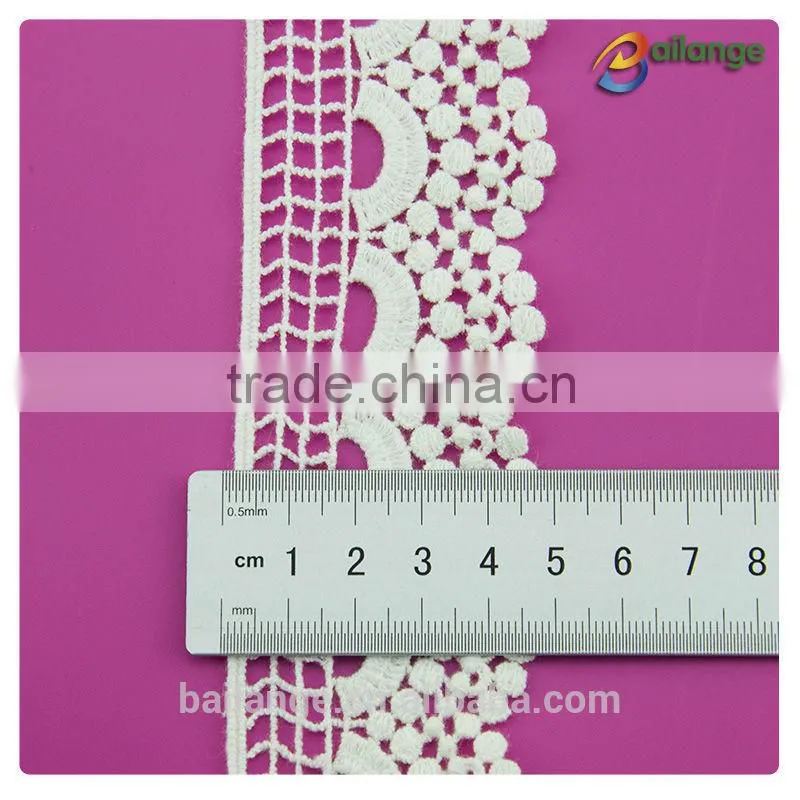 2016 floral pattern lace trim for clothing decoration