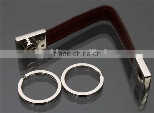 Fashion cheap leather keychain,new york keychain wholesale