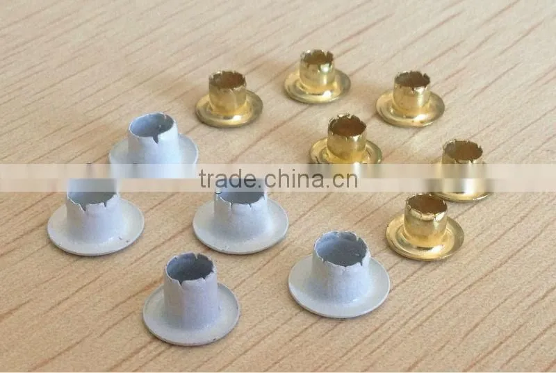 round shape 6mm colorful metal eyelet for leather