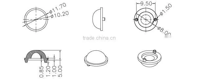LED Glass Lens for road lighting / LENS for stage light match imitation lumens