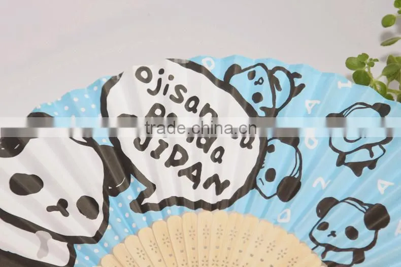 Lovely theme Bamboo paper craft hand fan