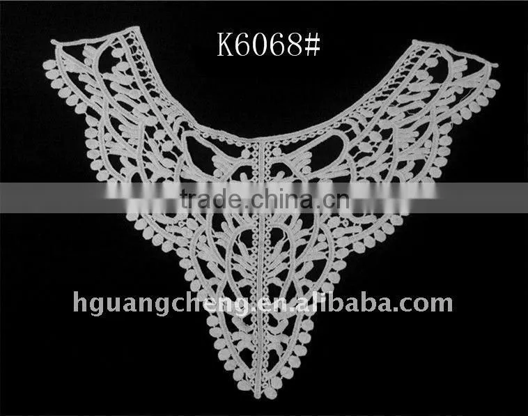 100% cotton fabric fashion embroidery latest women collar designs