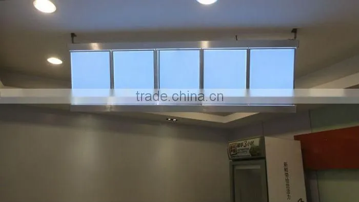 New fast food advertising illuminated led menu board menu cover