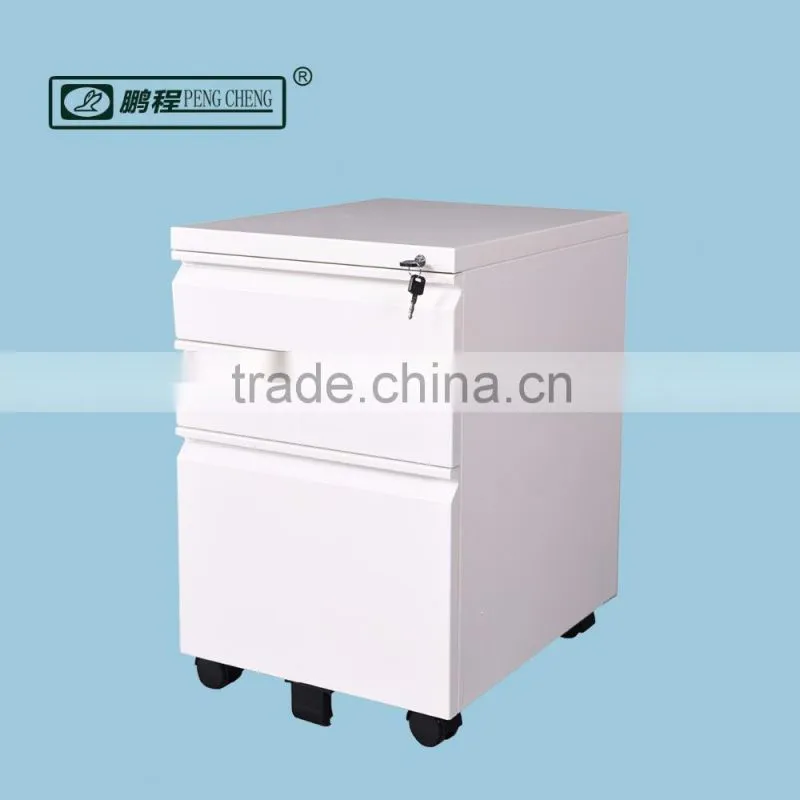 Auto-lock Function Light Gray3 Drawer Steel Mobile Cabinet
