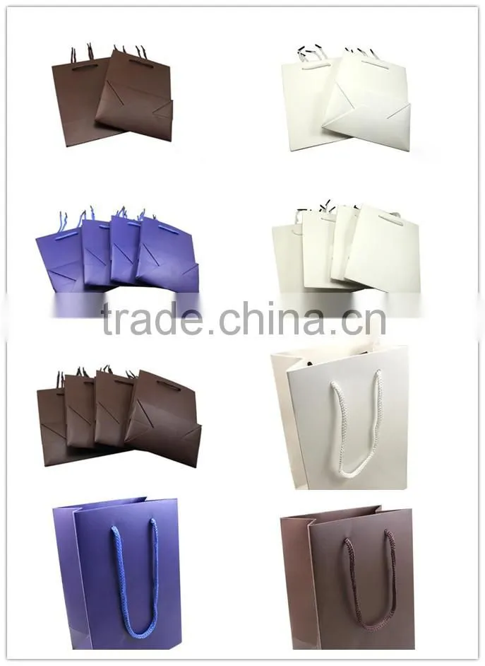 2016 Good Quality Printed Paper Gift Packaging Bags Pink jewelry Bags Wholesale