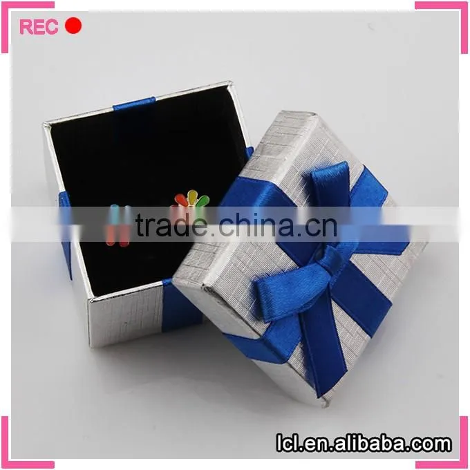 Paper packaging box with ribbon, hot sale jewelry paper box