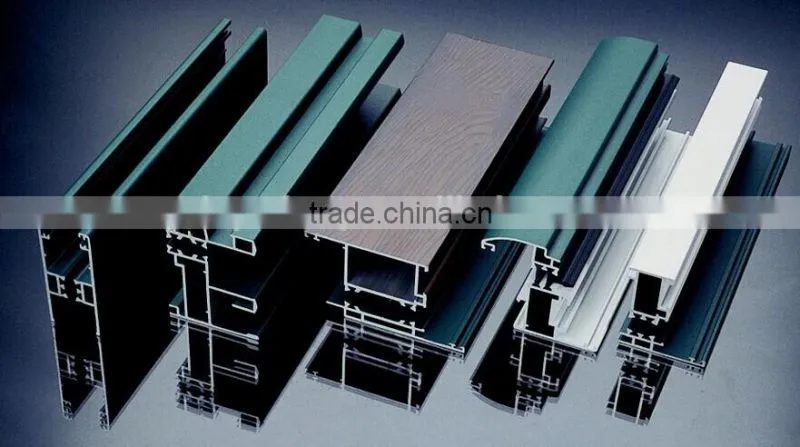 high quality aluminum square tube for curtain wall glass wall