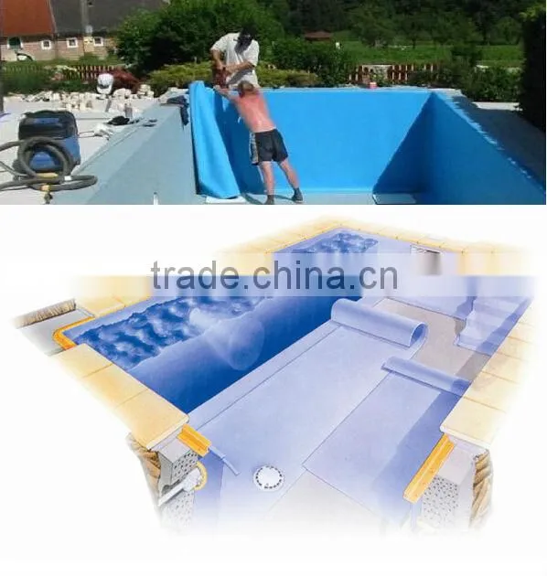 Fiberglass inside vinyl liner for swimming pools light blue pool liner