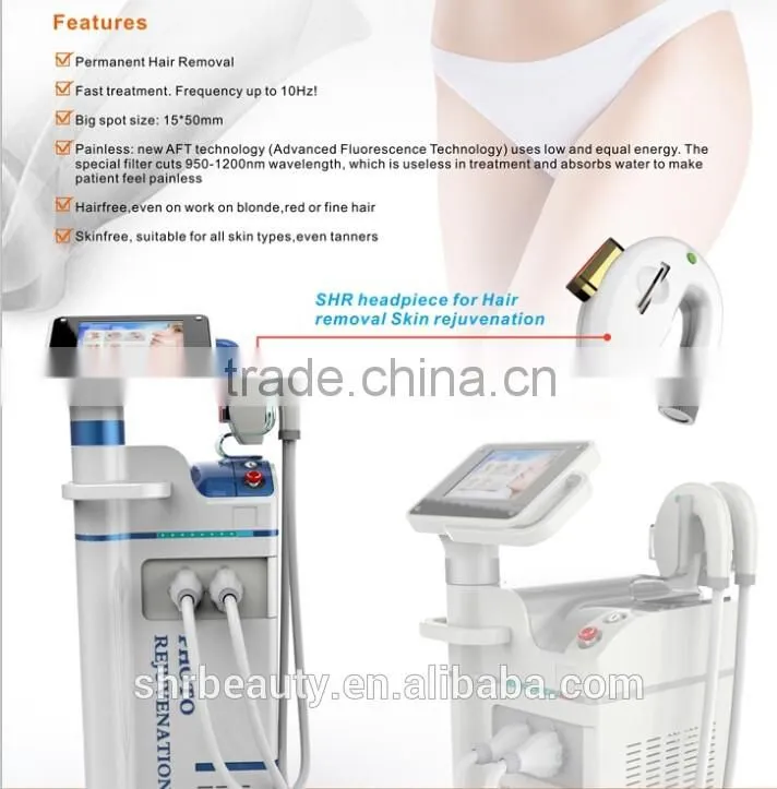 Hot selling Portable SHR IPL Fast Hair Removal 10HZ