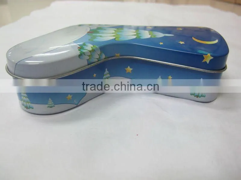Cheap price christmas gift tin box/shoe polish tin