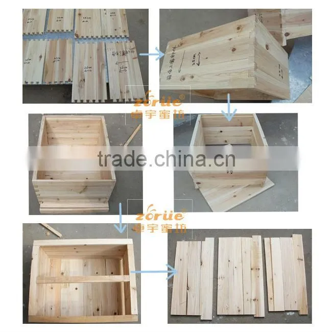 assembled and unassembled Italy beehive offered by manufacture