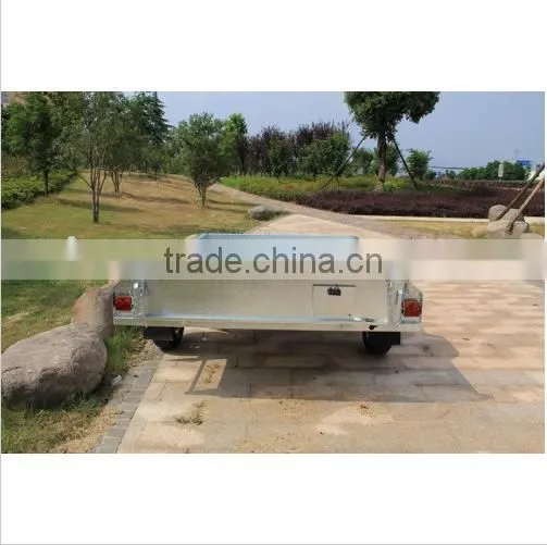 8x5 Hot Dipped Galvanized Chequer Plate Fully Welded Box Trailers Heavty Duty Trailer Farm Trailers