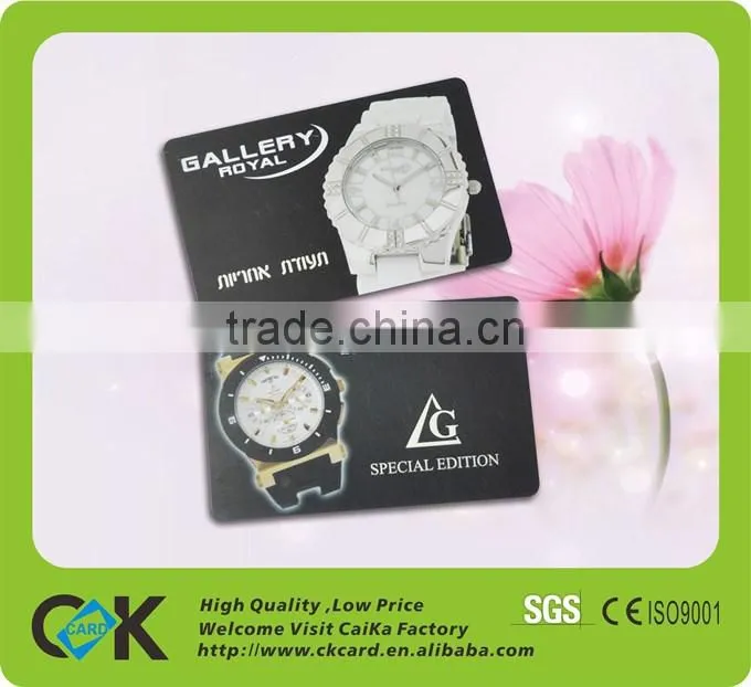printing business card with metal pvc art paper materials