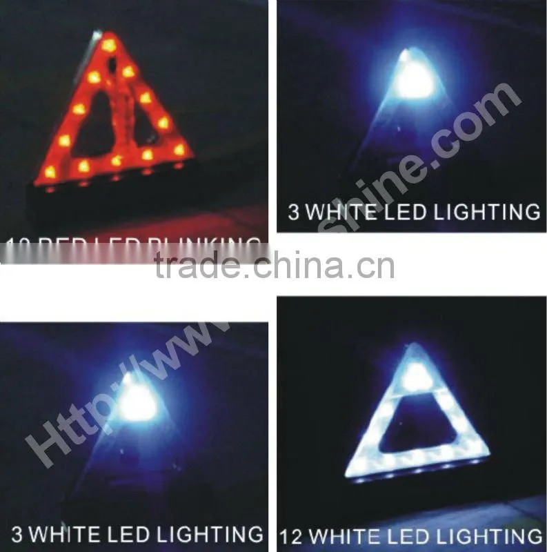 Barricade trangle rechargeable led home emergency light with 3+9+12led