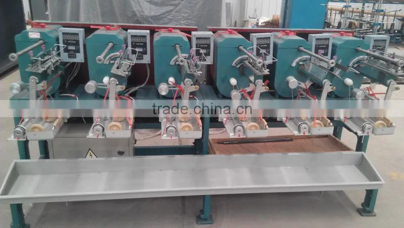 High speed 6 head yarn winding machine for winding spool or cone