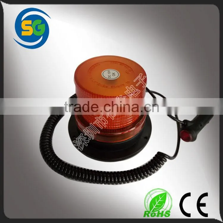 12V Waterproof LED Rotating Warning Beacon Lamp/ Revolving Warning Lights