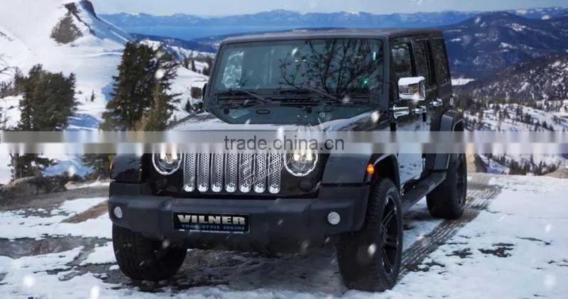 97-16 Jeep Wrangler TJ JK 7" round 40W LED headlight red blue purple pind amber Halo ring Harley motorcycle headlamp