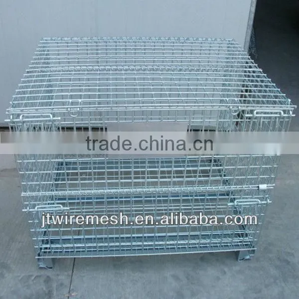 Mesh box wire cage metal bin storage container